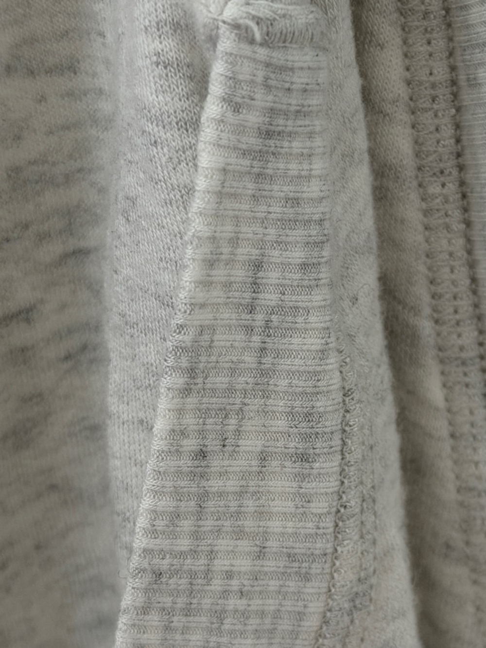 Soft Draped Cardigan in Light Heather Cream - Picture 4 of 12